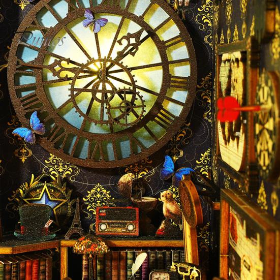 1 комплект DIY книжный уголок комплект реалистичный гладкий край точно вырезанный легко собрать воображение развитие кукольный домик 3D DIY книжный уголок полка вставка декор