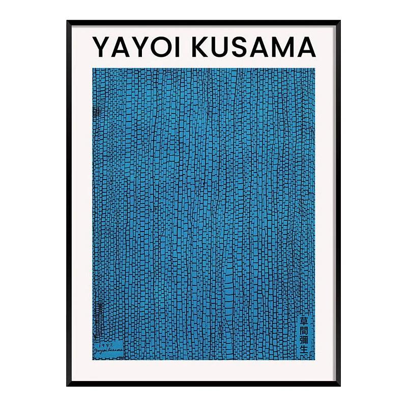 Japanese Minimalist Aesthetic Wall Art Yayoi Kusama Abstract HD Oil on Canvas Posters and Prints Home Bedroom Decoration Gifts