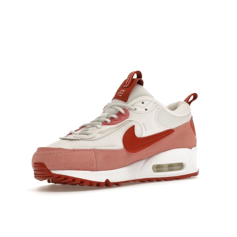 Nike Женские кроссовки Air Max 90 Futura Red Stardust Pink Summit-White Campfire-Orange FQ8881-618