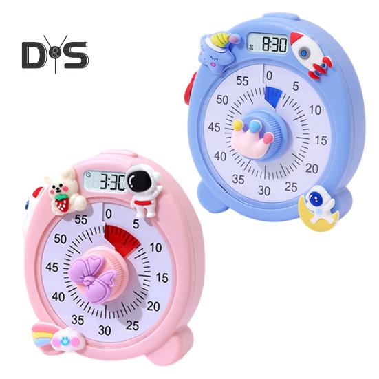 1 комплект таймера, простой в использовании бесшумный 60-минутный таймер для визуального исследования, таймер обратного отсчета магнитной адсорбции для домашней кухни