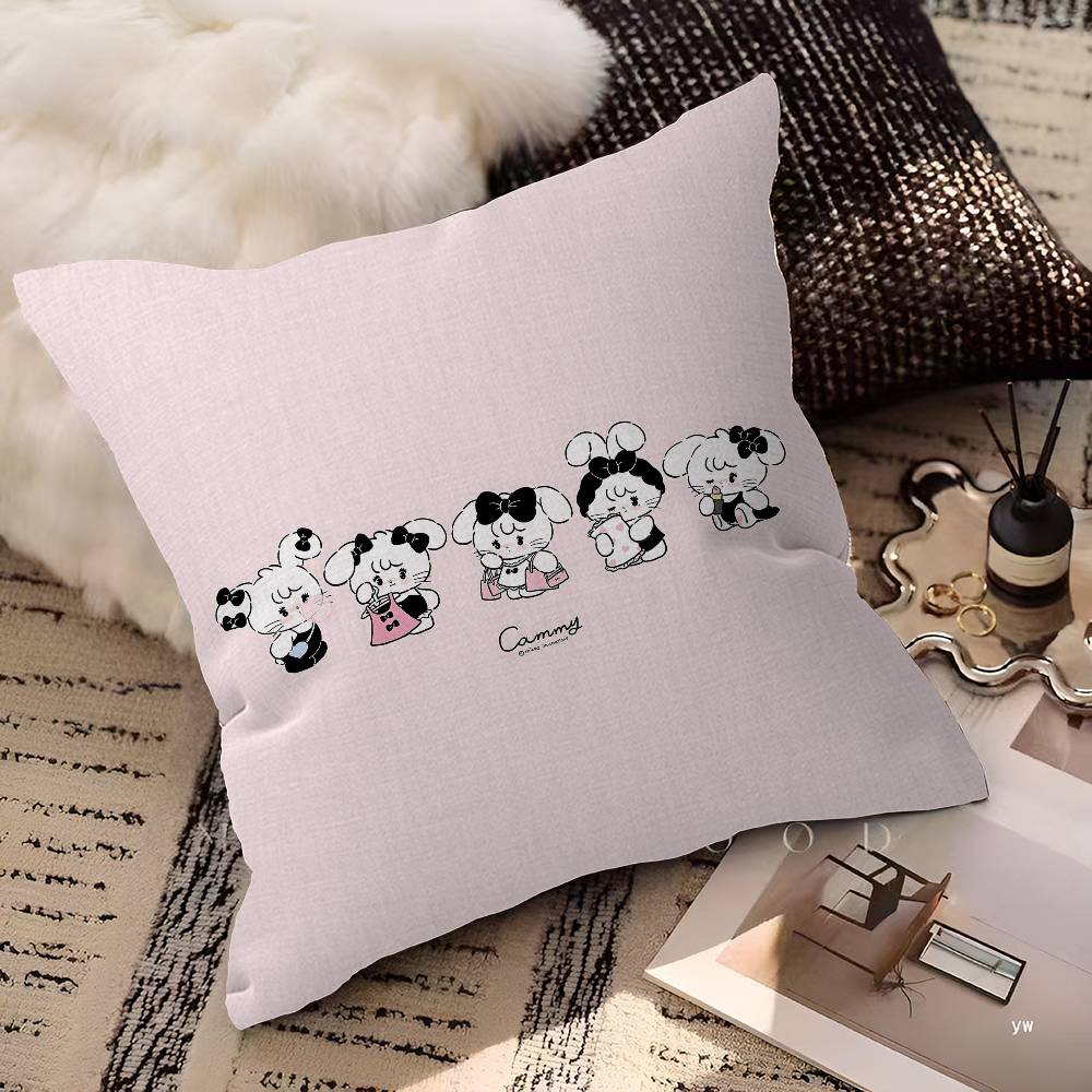 Cute M-Mikko I-Illustrations Personalized Pillow Dust Cover Bedroom Kids Party Decoration Pillowcase Birthday Children Gift