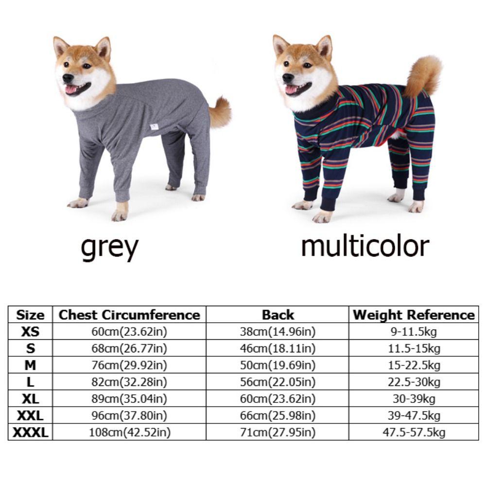 Эластичный физиологический костюм для собаки Мягкий дышащий восстанавливающий костюм для собаки Пижама для собаки Успокаивающая рубашка для собаки Четвероногая одежда для собаки