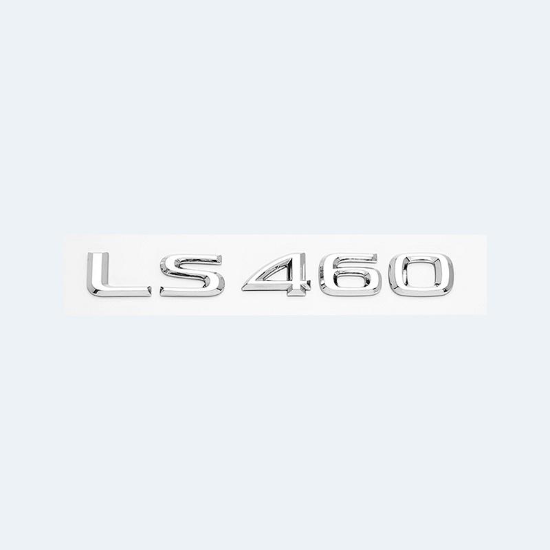 3D Letters Numbers LS350 LS400 LS460L LS500 LS500h LS600hL Chrome Black Emblem For Lexus Series Car Trunk Sticker AccessoriesDX7