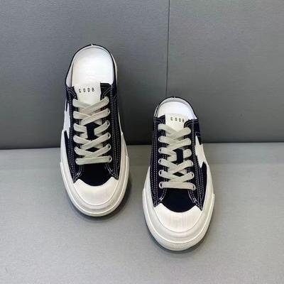 Ретро парусиновые грязные туфли детские летние новые дышащие с закрытым носком полушлепанцы уличные повседневные на плоской подошве