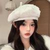Осенне-зимние шляпы для женщин, берет с цветком в стиле «маленький аромат», модный и высококлассный, с небольшим темпераментом, шляпа «звездочка»