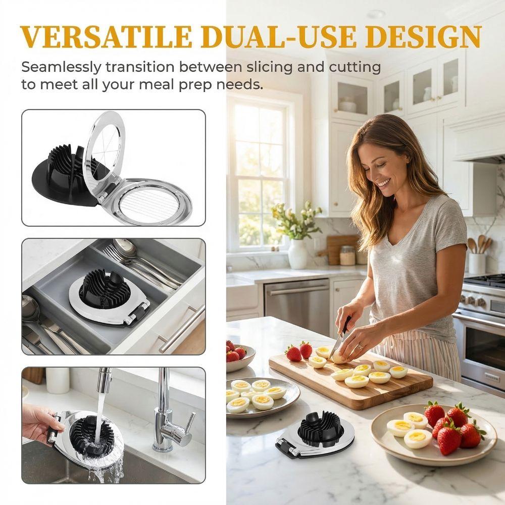 Heavy Duty Egg Slicers 2 in 1 Strawberry Slicers Tomato Wedger Egg Cutter  Hard Boiled Eggs