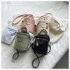 Solid Color Texture Small Bag Women's Autumn 2025 New Trendy Fashion Niche Portable Round Bucket Bag Messenger Bag