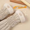Gloves cycling to keep warm in winter female skiing fleece thickened cold protection student cute outdoor