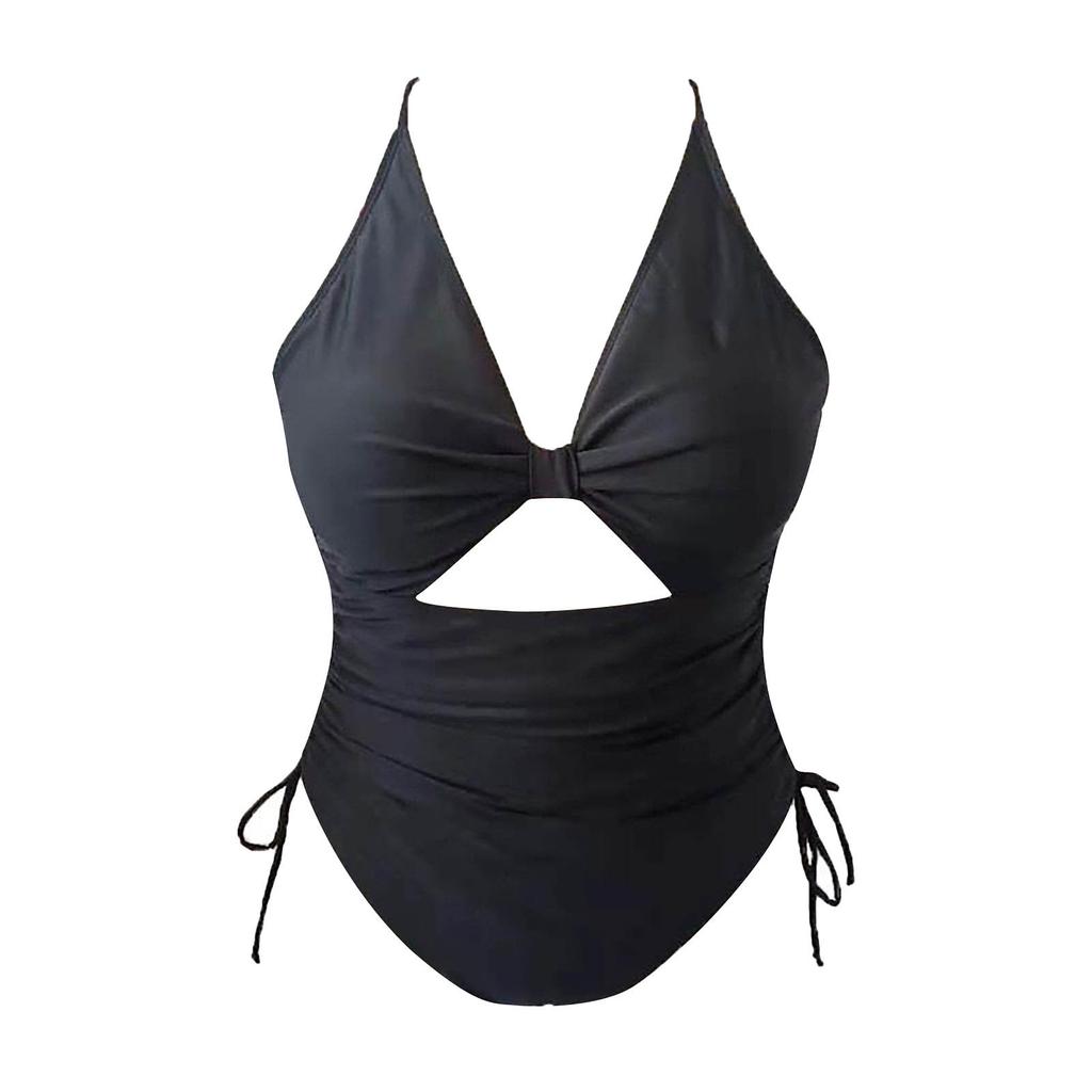 Бикини с принтом тай-дай, консервативное покрытие живота, цельный купальник больших размеров для женщин