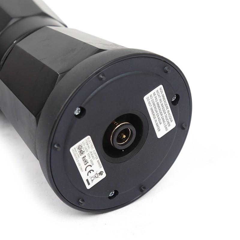 All Aluminum Black Electric Mocha Pot Italian Espresso Coffee Cooker Household Portable Fast Heating Electric Coffee Pot