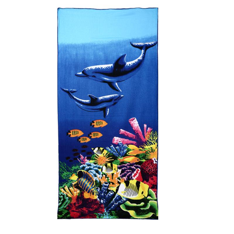 Water Absorbent Bath Towel, Ultra-fine Fiber Beach Towel, Active Printing, Water Absorbent Quick Drying Towel, Swimming Towel
