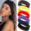 Summer Sports Headbands For Women Fitness Run Yoga Bandanas Solid Color Elastic Hair Bands Stretch Makeup Hair Accessories