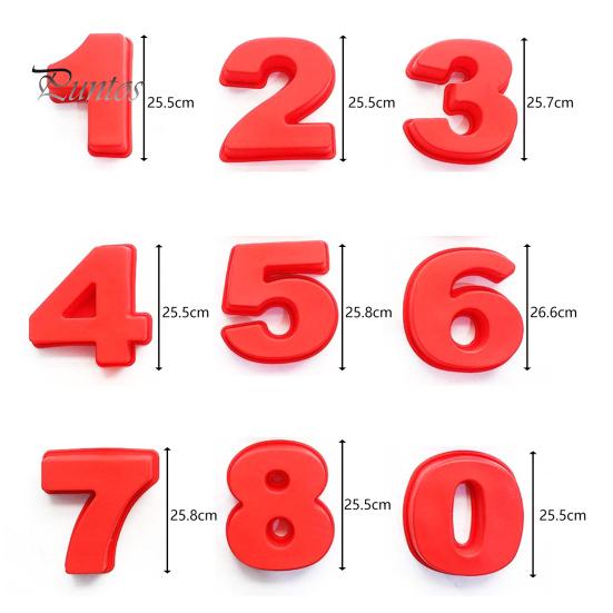 Антипригарная форма для торта, гибкая силиконовая быстросъемная форма с номерами, форма для помадки, принадлежности для хлебобулочных изделий