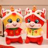 Chinese Style New Year Mascot Cute Lucky Pony Toy Traditional Horse Stuffed Doll  Home Decor