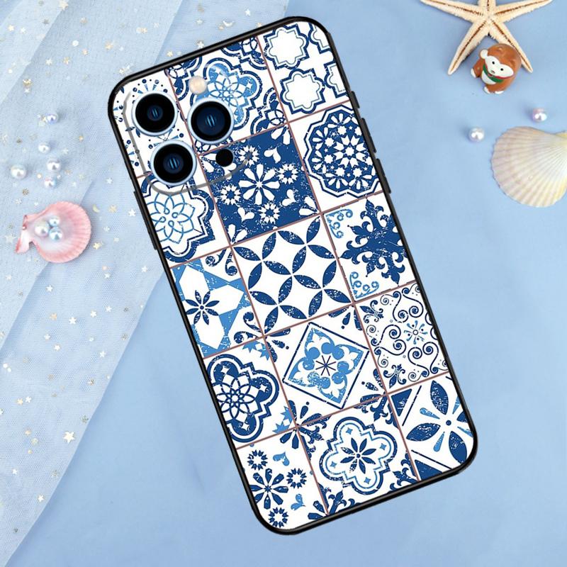 Марокканский плиточный чехол для iPhone 17 Pro Max 16 15 14 12 11 13 Pro Max Plus 12 13 Mini 16e 17 Air Задняя крышка