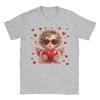 Casual Cupid Blowing Bubble Gum Heart Sunglasses Valentines TShirt for Unisex  T Shirt  Short Sleeve Tee Shirt Summer Clothing