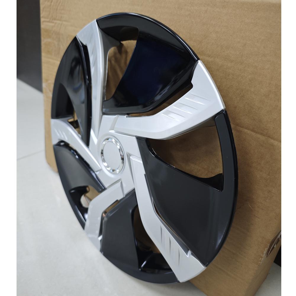 4pcs/set 14 Inch Car Wheel Hubcap Covers for Iron Rims Car Wheel Hubs Trim Cover Wheel Cover Gloss Plastic Silver Black