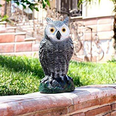 Пластиковый орнамент в виде совы, реалистичный дизайн, пугало в виде птицы, фигурка совы с яркими желтыми глазами, птицы