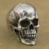 Men's Retro Cracked Skull Ring