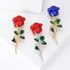 Fashion Temperament Elegant Rose Brooch, High-End Clothing Collar Pin With Accessories
