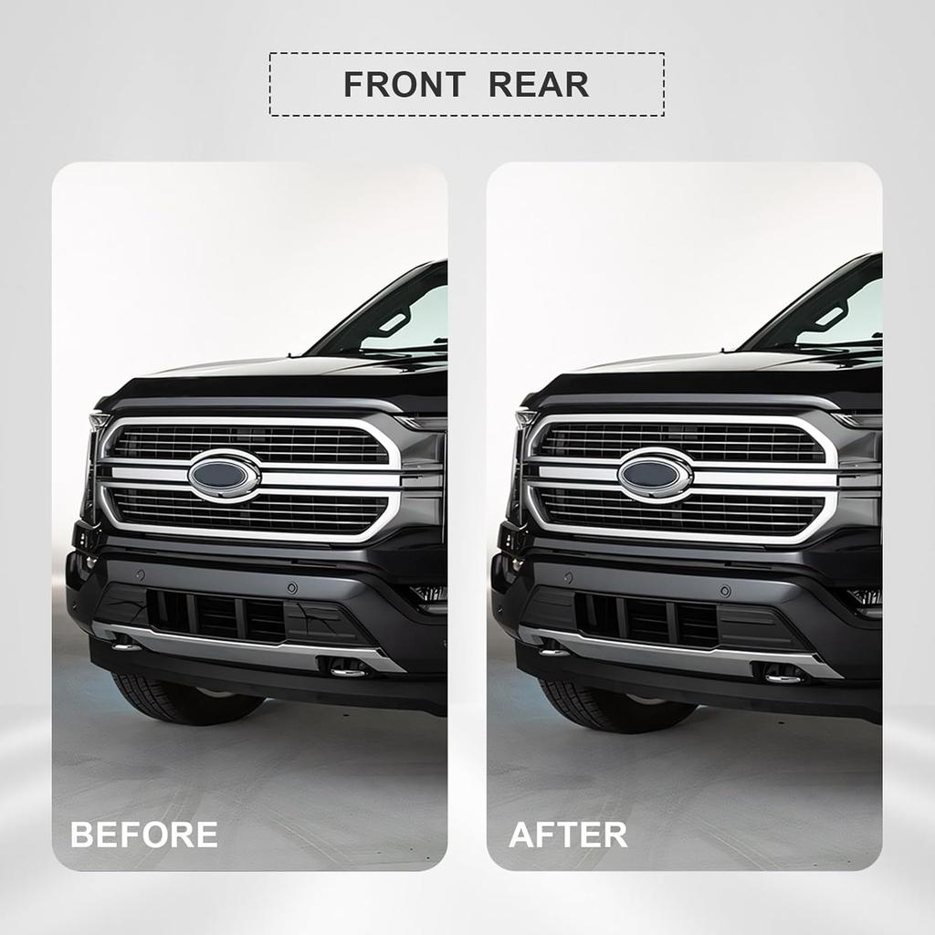 Compatible For Bumper Guard Pad Cap Erts End Cover    Ford F150 F-150 ML3Z-17E810-AA ML3Z-17E811-AA Left Driver & Right Passenger Side