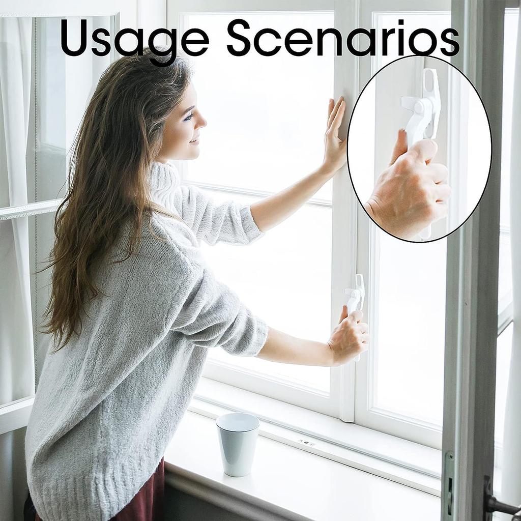 Плавный механизм блокировки оконной ручки Ручка Универсальная оконная ручка-тяга Разностороннее использование Подходит для большинства окон