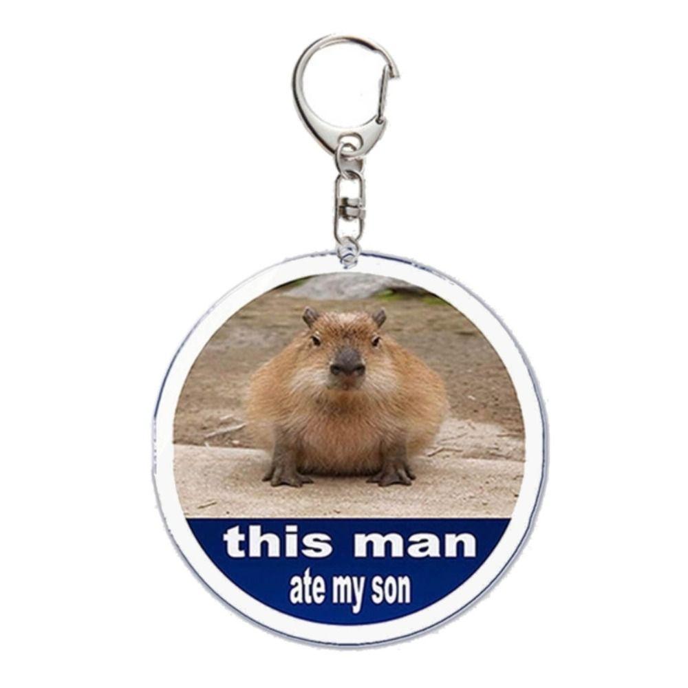 Брелок с изображением капибары, капибары, смолы, брелоки с изображением животных капибары, брелоки для ключей, сумка, подвеска