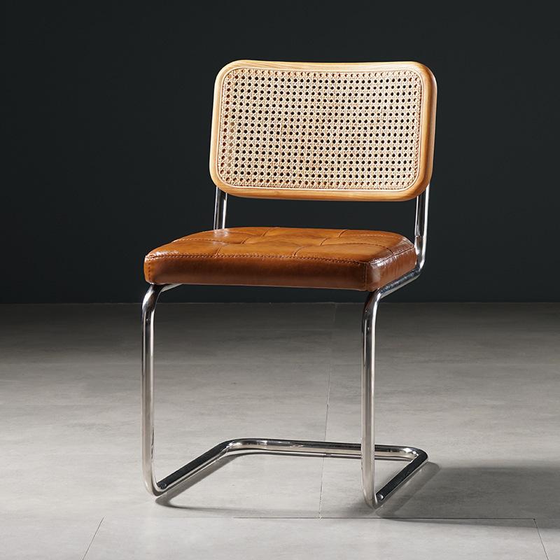 Стул из ротанга, скандинавский стул из цельного дерева для гостиной, дома, столовой, средневекового кафе, стул из ротанга для отеля, отдыха