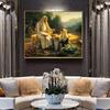 Famous Painting Jesus and the Samaritan Woman Posters and Prints Wall Art Canvas Painting for Living Room Home Decor No Frame