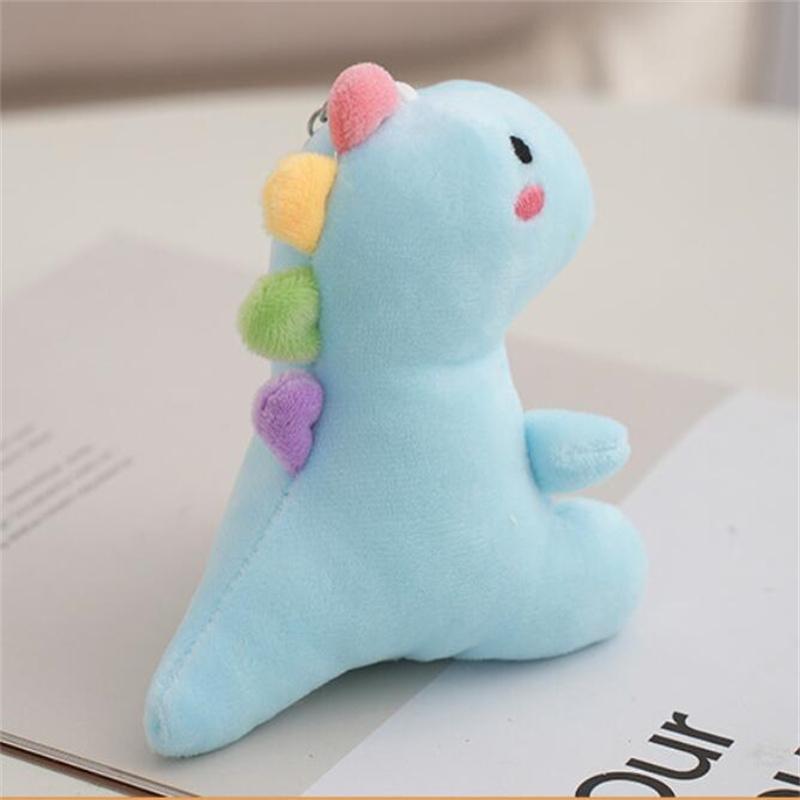Сидящий радужный динозавр плюшевые игрушки для девочек РОЖДЕСТВЕНСКИЙ подарочный пакет подвеска украшение ткань мини милая кукла брелок кукла