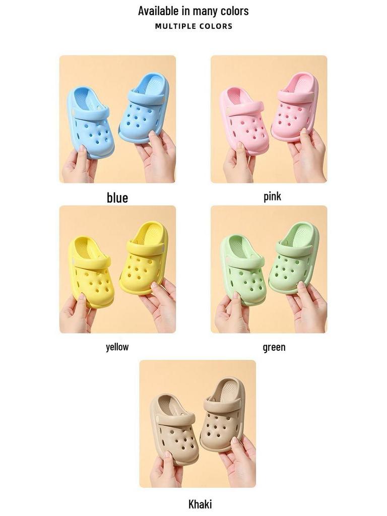 Детские нескользящие летние клоги для мальчиков и девочек