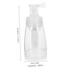MOBUTOFU Powder Bottle with Puff, Fiber Powder Bottle, Hair Fiber Container, Baby Powder Container, Powder Puff, Transparent