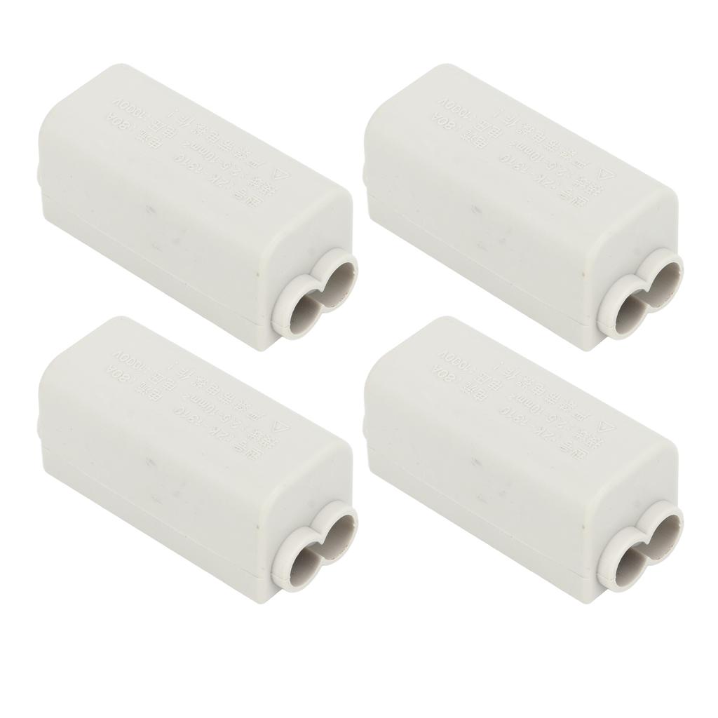 4PCS 2 In 2 Out Cable Terminal Block Connector 1000V Strong Conductivity Heat Dissipation for Top