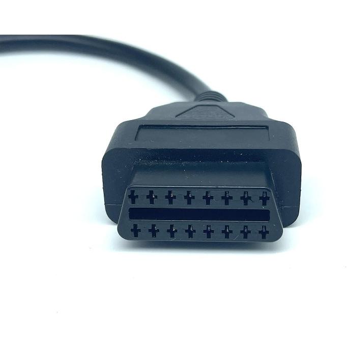 Motorcycle OBD Adapter for 4 Pin Adapter Diagnostic Cable - 4Pin to OBD2 16Pi