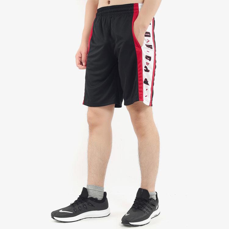 Air Jordan Rise Big Devil Баскетбольные спортивные шорты из полиэстера с завязками с надписью Мужские штаны черные CJ9674-010