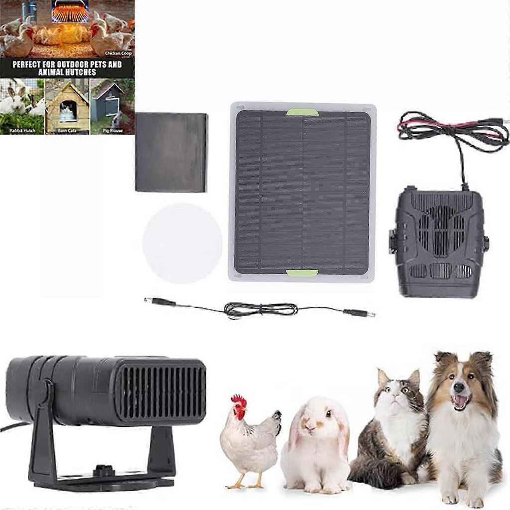 Chicken Coop Heaters Dog House Heater Solar Panel Heater Drying Heating Warm Wind Gear