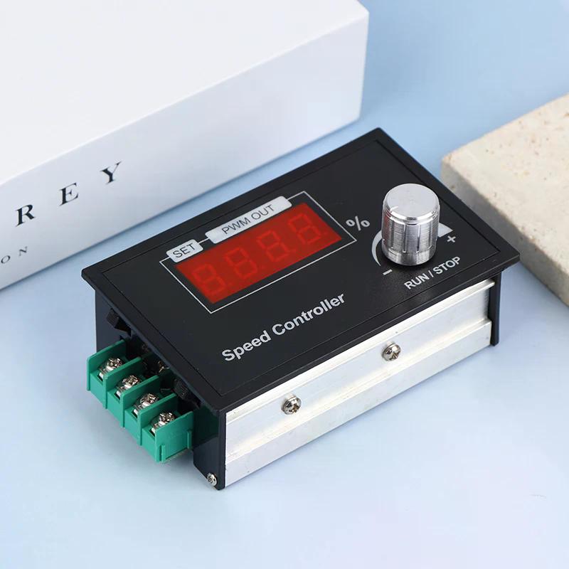 1/2 шт. Контроллер скорости двигателя PWM DC6-60V с ручкой-энкодером, регулируемая частота, для контроллеров двигателей