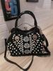 Rhinestone Bag Women Handbag Luxury Fashion Female Leather Bag Diamonds Shoulder Messenger Shell Bag Ladies Evening Bag