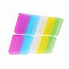 5 Colors Multifunctional Transparent Plastic Holder Storage Box For 18650 18350 Battery 10 Pcs
