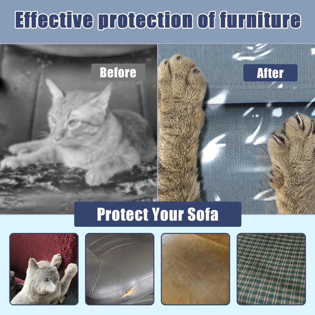 Couch Cover Pet Plastic Cover Transparent Cat Scratch Protector Waterproof Sofa Cover for Protection Against Cat Dog Clawing