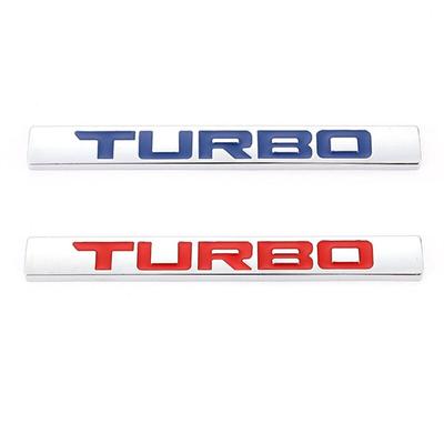 3D-металлическая автомобильная наклейка с логотипом Turbo, эмблема, значок, наклейки для логотипа Turbo