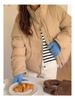 2024 Petite Korean Style Blue Women's Short Down Jacket - White Duck Down