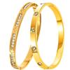 Simple Fashion Roman Numeral Interwoven Titanium Steel Women's Diamond Bracelet with Double-Layer Buckle