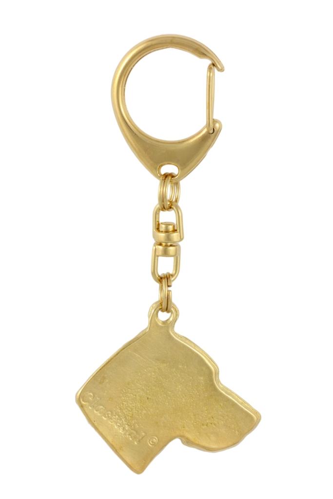 Выжла, венгерская короткошерстная легавая - позолоченный брелок с собакой в подарочной коробке, украшение для сумочки, роскошный аксессуар от бренда Art-Dog