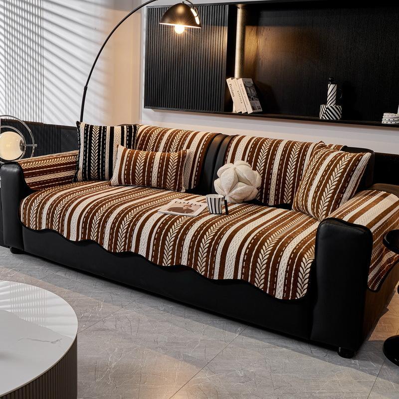 Premium Special-Shaped One-Piece Sofa Cushion Non-Slip Straight Row Sofa Cover Irregular Seat Cushion Anti-Cat Scratch Cover Cloth Towel