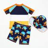 Baby Toddler One Piece Zip Sunsuits with Sun Hat Infant Beach Swimsuit