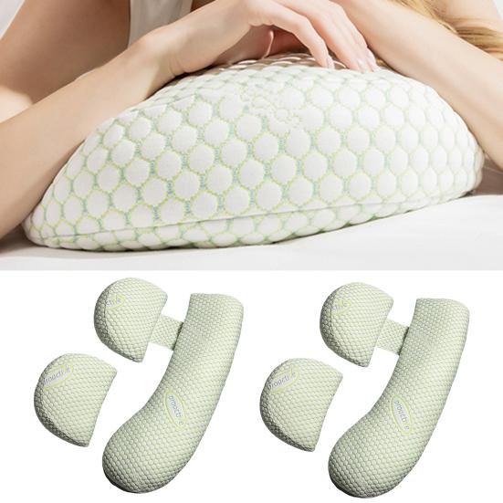 1 Set Pregnancy Pillow Soft Adjustable Detachable U-shaped Pregnant Women Sleeping Waist Pillow Body Cushion Bedding Supplies