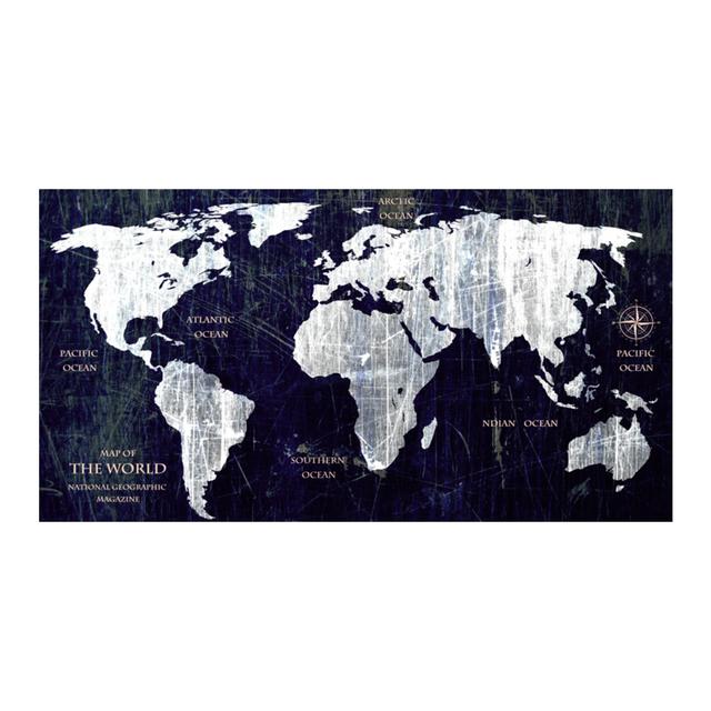 World Map Poster Canvas Painting Picture Print Cuadros Art Decoration Mural For Modern Home Living Room Wall Decor No Frame