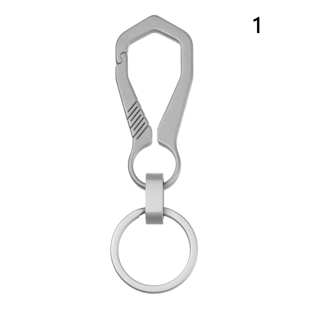 High-Quality Real Titanium Lettering Keychain Men Keychains Jewelry Holders EDC Key Rings