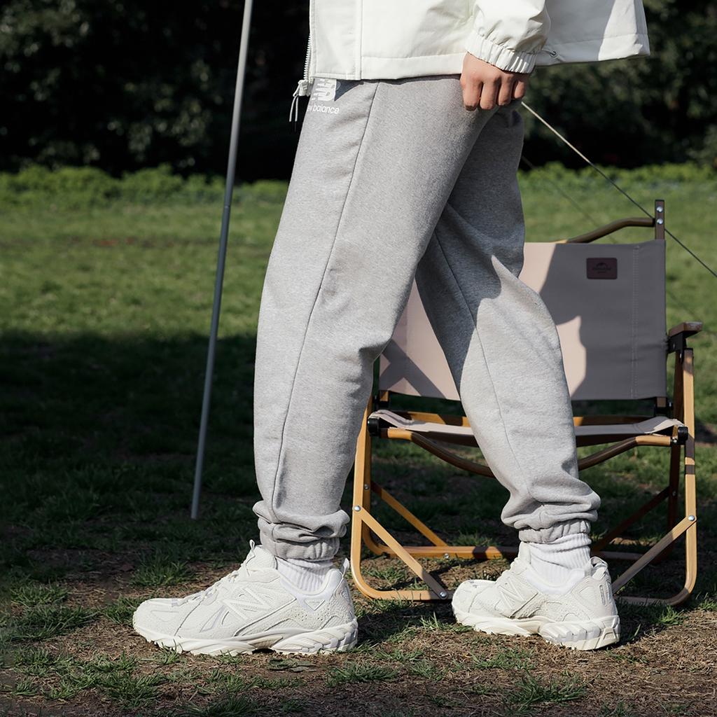 New Balance Essentials Stacked Logo Sweatpants Asia Sizing 'Grey' Men's AMP31539-AG
